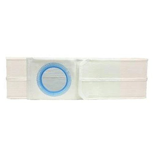 Nu-Hope - 2765-T - 5" White, Cool Comfort Elastic, Flat Panel Support Belt, Small, Waist (28" - 32"), 3 - 1/2" Center Opening. - Each