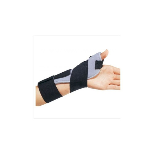 Djo Djorthopedics - Thumbspica - 79-87101 - Thumb Splint One Size Fits Most Hook And Loop Closure Left Hand Black / Blue - Each