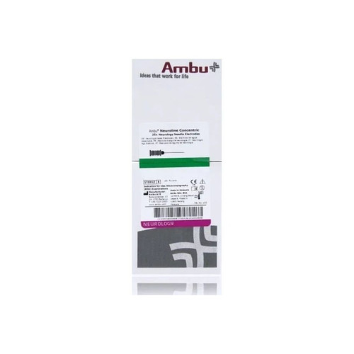 Ambu - 74025-45/25 - 45/25 - Emg Needle Electrode 26 Gauge X 1 Inch Length Stainless Steel With Silver Core Sterile Sharp Concentric Tip Disposable - Box/25