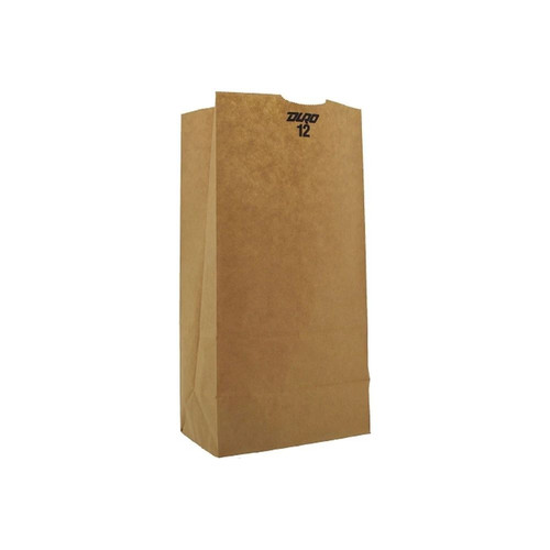 Rj Schinner - Duro - 18412 - Co - Grocery Bag Brown Kraft Recycled Paper 12 - Case/1
