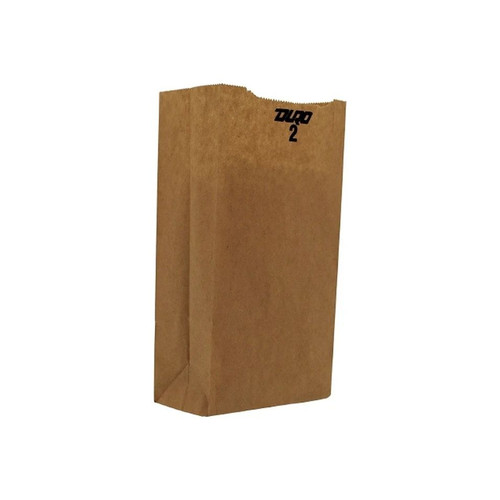 Rj Schinner - Duro - 18402 - Co - Grocery Bag Brown Kraft Recycled Paper 2 - Case/500