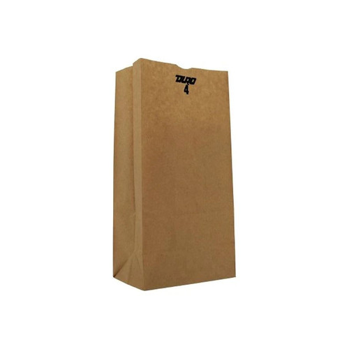 Rj Schinner - Duro - 18404 - Co - Grocery Bag Brown Kraft Recycled Paper 4 - Case/500