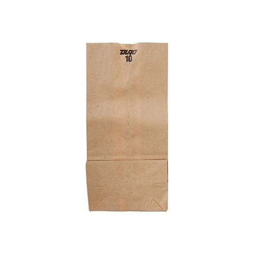 Rj Schinner - Duro - 18410 - Co - Grocery Bag Brown Kraft Recycled Paper 10 - Case/500
