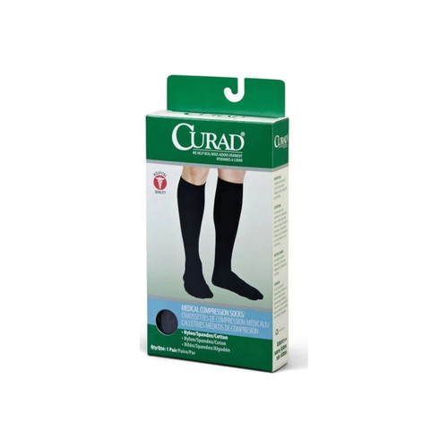 Medline - Curad - Mds1715cwh - Cushioned Compression Socks,C