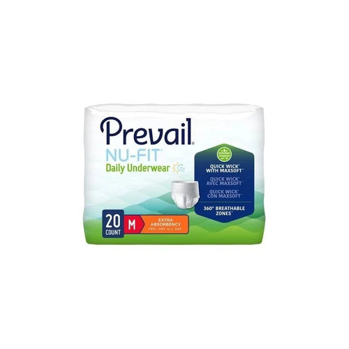 First Quality - Nuu-512 - Prevail Nu - Fit Underwear, Medium (34 In - 46 In) - Package/20