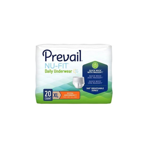 First Quality - Nuu-514 - Prevail Nu - Fit Underwear, X - Large (58 In - 68 In) - Case/80