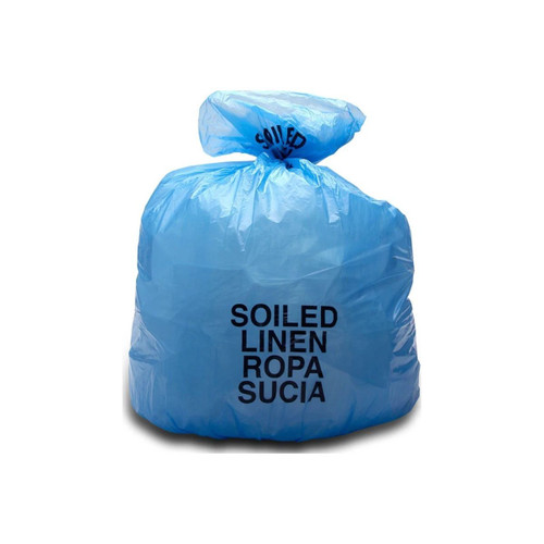 Elkay Plastics - Hd33be - High Density Blue Soiled Linen Liner - Case/250