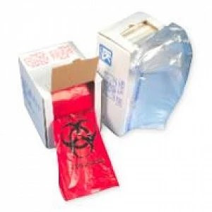 Elkay Plastics - Lbor2424re - Linear Low Density Red Infectious Waste Liner - Roll/200