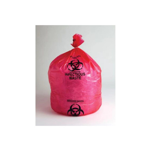 Elkay Plastics - Lbor3143re - Linear Low Density Red Infectious Waste Liner - Roll/70