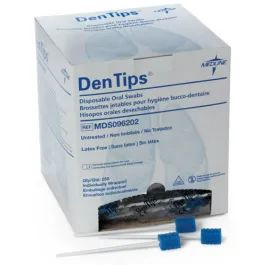 Medline - Mds096502h - Swab,Oral,Dentips,Treated,Green,Indv - Each