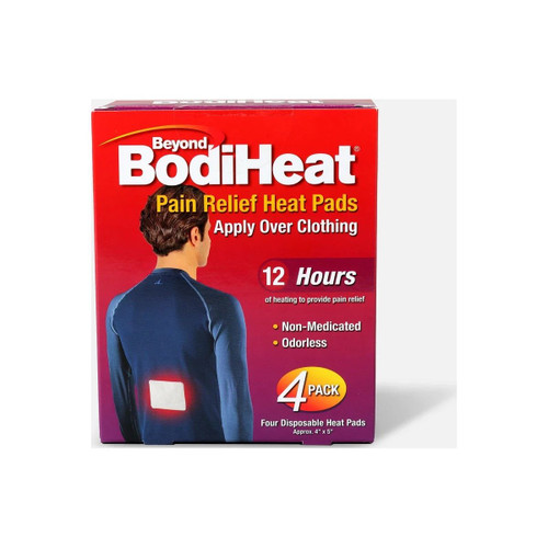Okamoto - Beyond Seven Condoms - 74984 - Bodiheat Pain Relieving Heat Pad, Back. - Package/4