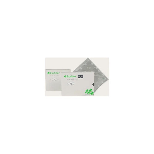 Molnlycke Health Care - Exufiber Ag+ - 603424 - Silver Gelling Fiber Dressing 8 X 12 Inch Rectangle Sterile - Each