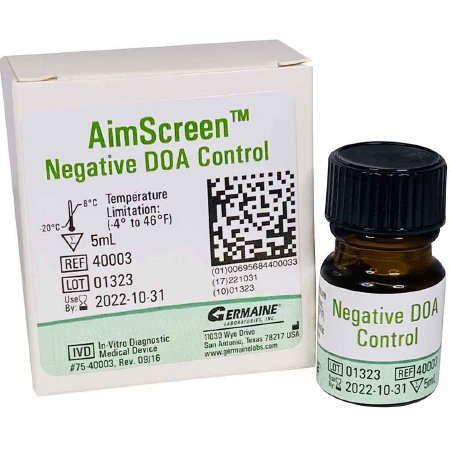 Germaine Laborat - Aimscreentm - 40003 - Drug Test Urine Control Doa Negative 1X5Ml - EA/1