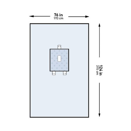 Mckesson - 183I8005119Gs - Drape, Surgical Ped Laparotomystr 76"X124" - PK/1