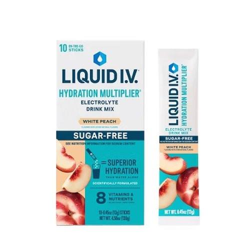 Emerson Healthcare - Lvm1022 - Liquid I V Sugar Free White Peach 10Ct - BX/10