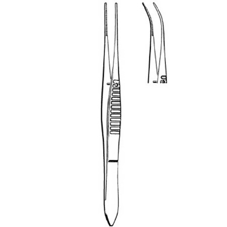 Sklar - Merittm - 98129 - Forcep Eye Drsng Half Serr Crvd - EA/1