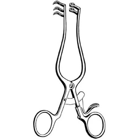 Sr Instruments - Merittm - 97370 - Retractor Weitlaner 4" Shrp 2X3 Teeth - EA/1