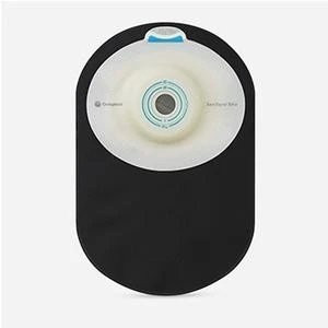 Coloplast - Sensura Mio - 19700 - 1 Piece Closed Pouch Soft Convex Midi Black With Inspection Window Cut To Fit 5/8 5/16 - Bx/10