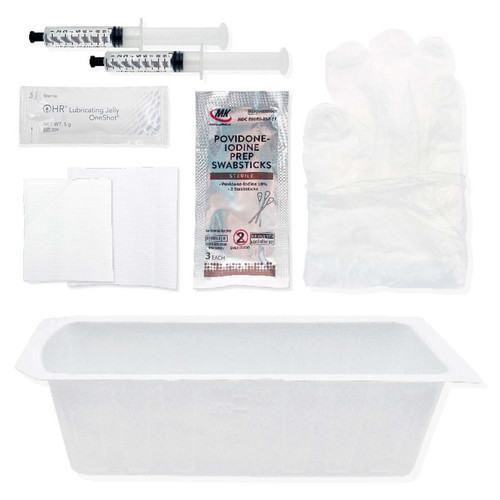 Hr Healthcare - DIT10PVP - Trucath Duo Dual - Balloon Catheter Insertion Tray With 10Ml Water Syringes And Pvp Swabsticks - Ea 1 
