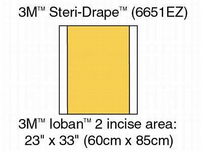 3M Healthcare Ioban 2 Antimicrobial Drape, 70 Cm X 85 Cm (Each) - Each