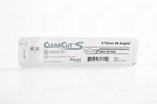 Alcon Labs - 8065772745 - Alcon Clearcut S Safety Slit Knife 2.75Mm Sb Angled - Each