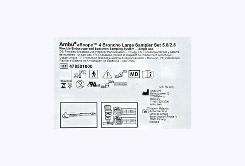 Ambu - 478501000 - Ascope 4 Broncho Large Sampler Set 5.8/2.8 - Each