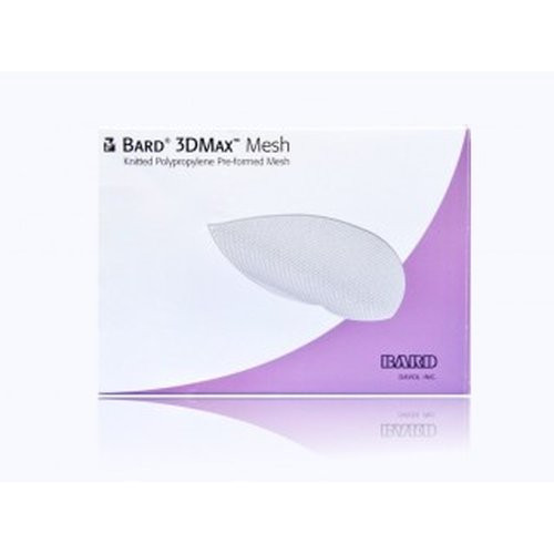Bard Rochester - 0115310 - Bard 3Dmax Mesh: Knitted Polypropylene Pre-Formed Mesh Left Medium 8.5Cm - 13.7Cm - Each