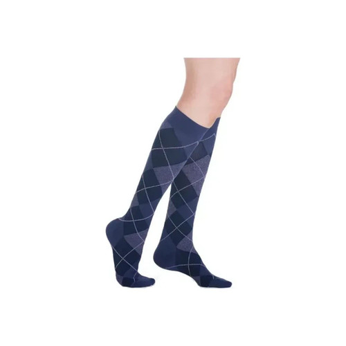 Sigvaris - 143Ca45 - Microfiber Shades For Women Calf, 15 - 20, Closed, Argyle
