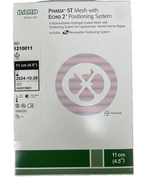 Bard Rochester - 1210011 - Bard Phasix St Mesh With Echo 2 Positioning System 11 Cm (4.5") - Each