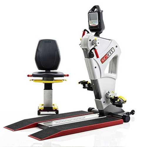 Fabrication Enterprises - 10-6063 - Scifit If Pro2 Total Body Exerciser With Low Boots & Wheelchair Ramp, Premium Seat