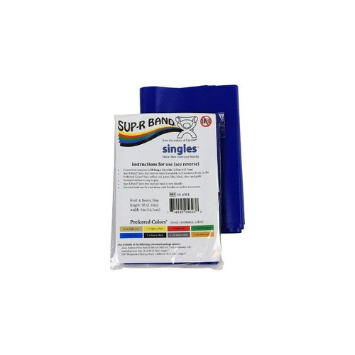 Fabrication Enterprises - Cando - 10-6304 - Exercise Resistance Band Blue 5 Inch X Foot Heavy