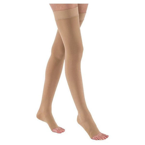 Bsn Medical - Jobst - 114051 - Stocking,Comprsn Thigh - Hi Opn - Toe Sil Bge Petite Xlg