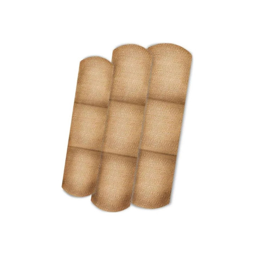 Dukal - American White Cross - 1626600 - Adhesive Strip Assorted Sizes Fabric Rectangle Tan Sterile