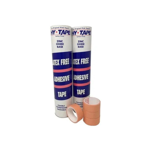 Hy-Tape - 105Blf - International - Original Pink 1/2" X 5 Yds., Waterproof, Flexible, Latex - Free, Zinc Oxide Based Individually D