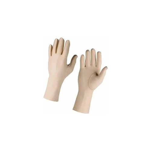 Fabrication Enterprises - Cando - 24-8653R - Hatch Edema Glove Compression Gloves Full Finger Large Over - The - Wrist Length Right Hand Lycra