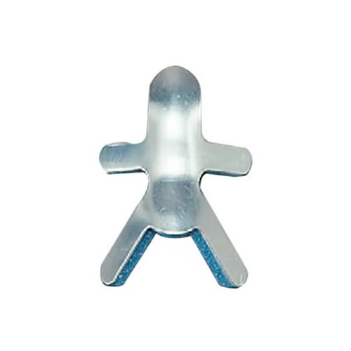 Brownmed - Plastalume - 10821 - Finger Splint Adult Large Bendable Prong Closure Left Or Right Hand Blue / Silver