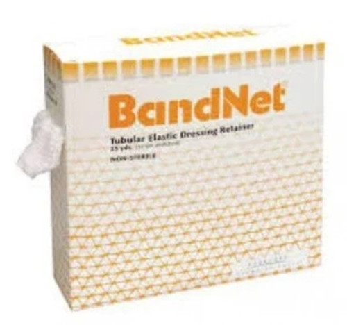 Gentell - Bandnet - Ba5010 - Elastic Net Retainer Dressing Tubular Poly - Covered Nylon / Rubber 50 Yard Length Size 10 White X - Large Axilla Abdomen Chest Nonsterile