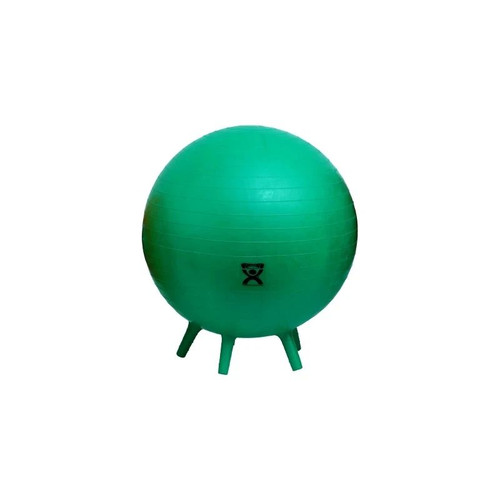 Fabrication Enterprises - Cando - 30-1893 - Inflatable Exercise Ball With Stability Feet Green