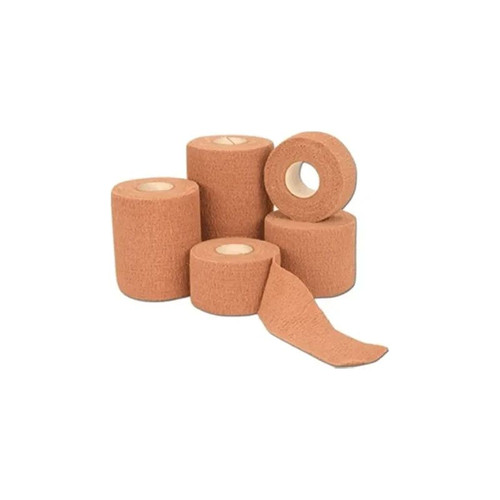 Andover - Coflex - 3400Tn-018 - Coated Products - Cohesive Bandage 4 Inch X 5 Yard Self - Adherent Closure Tan Nonsterile 14 Lbs Tensile Strength