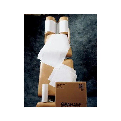 Graham Medical - 49020 - Chiropractic Headrest Roll, 8;" X 225 Ft, White, Smooth