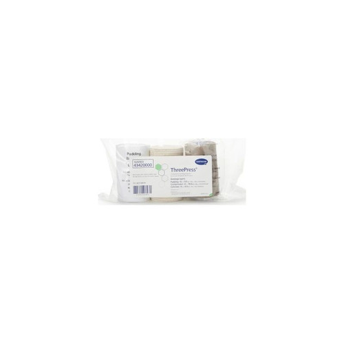Hartmann - Threepress - 43420000 - 3 Layer Compression Bandage System Multiple Sizes Self - Adherent Closure Tan / White Nonsterile 35 To 40 Mmhg