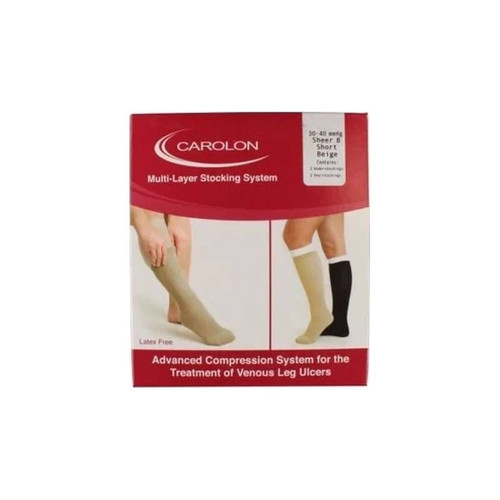 Carolon - 81007122 - Multi - Layer Compression Stocking Short Beige