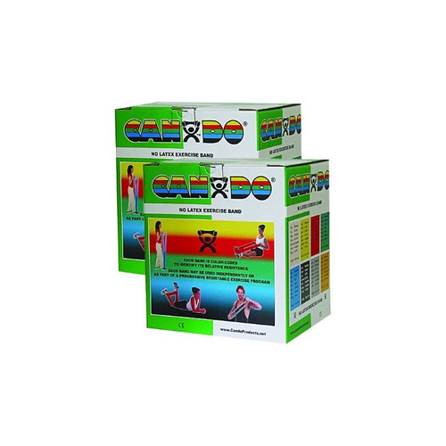 Fabrication Enterprises - Cando - 10-5653 - Exercise Resistance Band Green 5 Inch X 50 Yard Medium