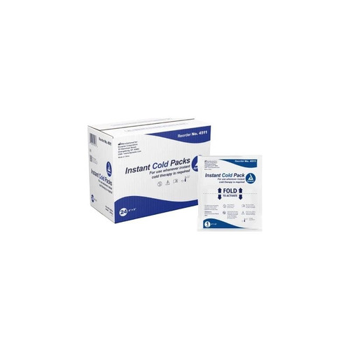 Dynarex - 4511 - Instant Cold Pack General Purpose One Size Fits Most 4 X 5 Inch Plastic / Calcium Ammonium Nitrate Water Disposable