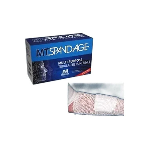 Medi-Tech - Mt Spandage - Mt02 - International - Elastic Net Retainer Dressing Tubular 30 Yard Size 2 White Small Hand / Arm Leg Foot Nonsterile