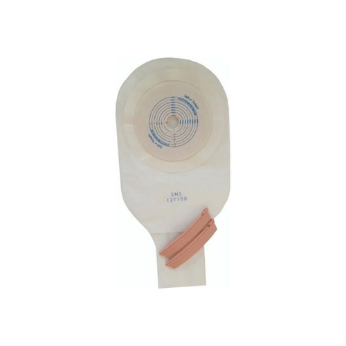 Safe N Simple - N' - Sns12T100 - Ostomy Pouch One - Piece System 12 Inch Length Drainable Flat Trim To Fit
