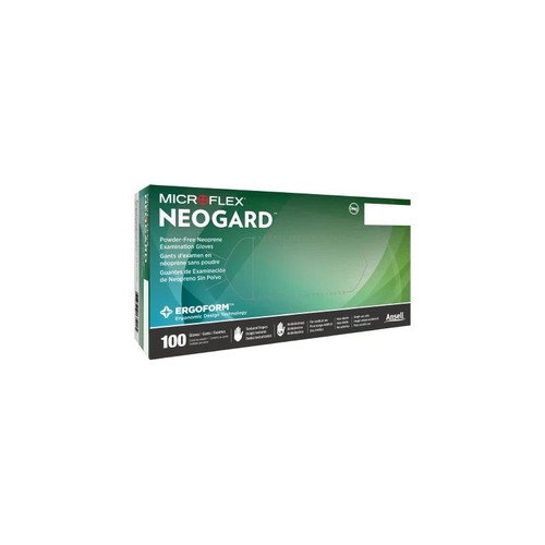 Microflex - Neoguard - C520 - Neogard Exam Glove X - Small Nonsterile Polychloroprene Standard Cuff Length Textured Fingertips Green Not Rated