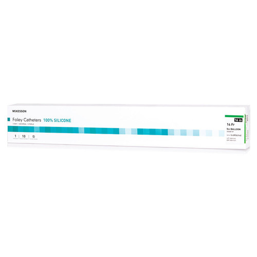 Mckesson - 16-Sfol514 - Catheter, Foley Strt Tip 100% Sil 14Fr 5Cc