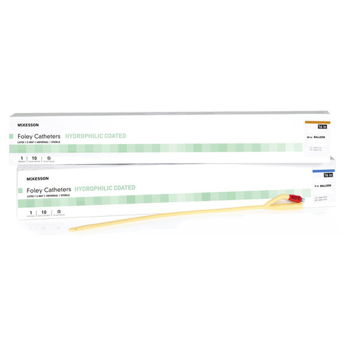 Mckesson - 16-Lfol3014 - And Catheter, Foley Strt Tip Ltx 14Fr 30Cc 16"