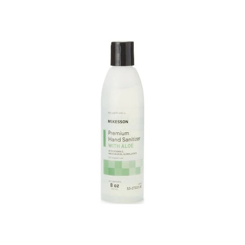Mckesson - Premium - 53-27033-8C - Hand Sanitizer With Aloe 8 Oz Ethyl Alcohol Gel Bottle